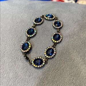 Elegant Blue and Gold Bracelet